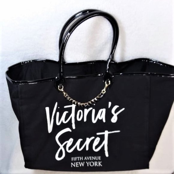VICTORIA'S SECRET Fifth Ave NY Black Large Tote - Picture 2 of 10